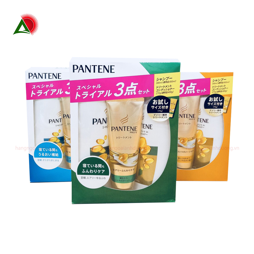 Bộ Dầu Gội Pantene Nhật Bản Set 3 Sản Phẩm